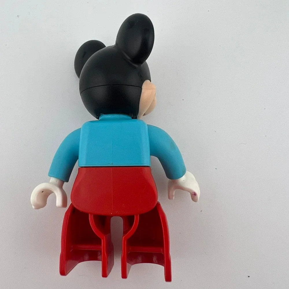 LEGO DUPLO Mickey Mouse Figure Red Overalls Disney Character Toy